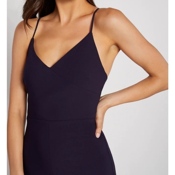NWT Likely Brooklyn Fitted Midi Dress in Navy - Picture 3 of 14